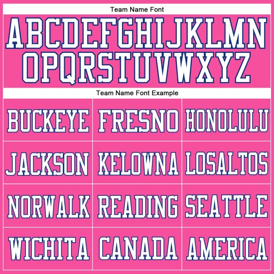 Custom Pink White-Royal Mesh Authentic Football Jersey Custom Pink White-Royal Mesh Authentic Football Jersey