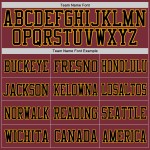 Custom Burgundy Black-Gold Mesh Authentic Football Jersey Custom Burgundy Black-Gold Mesh Authentic Football Jersey