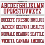 Custom White Red-Light Blue Mesh Authentic Football Jersey Custom White Red-Light Blue Mesh Authentic Football Jersey