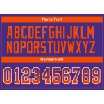 Custom Purple Orange-White Mesh Drift Fashion Football Jersey