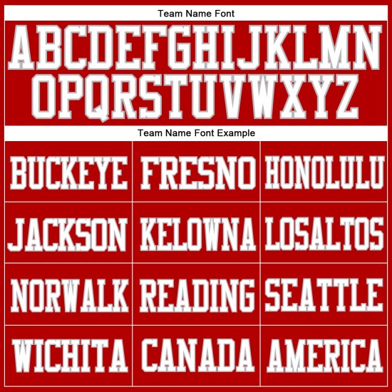 Custom Red White-Gray Mesh Authentic Football Jersey Custom Red White-Gray Mesh Authentic Football Jersey