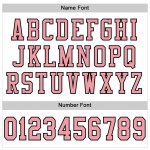 Custom White Medium Pink-Black Mesh Authentic Football Jersey